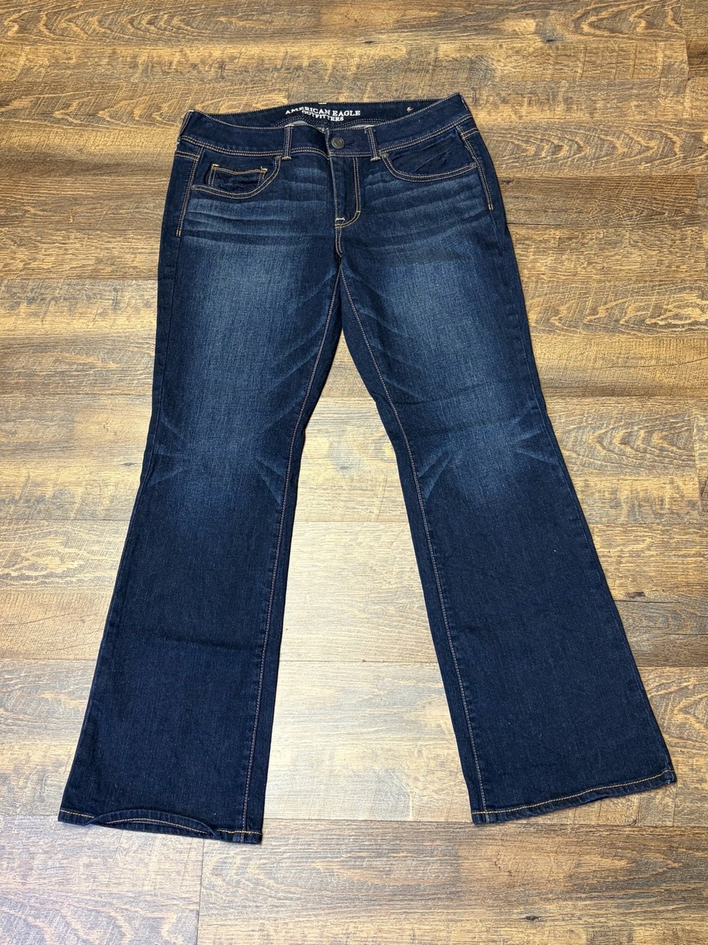 American Eagle 2013 Kick Boot Stretch Jeans Women’s Sz 12 Low Rise Y2K